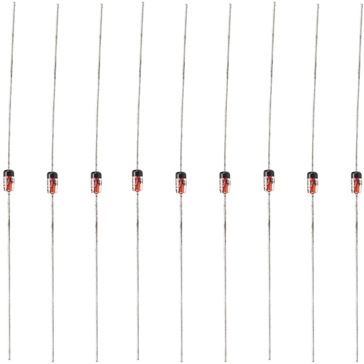 500 Stuks Snelle Schakel Diode 1N4148 - 200mA 100V Assortiment Kit voor Elektronische Componenten en Projecten