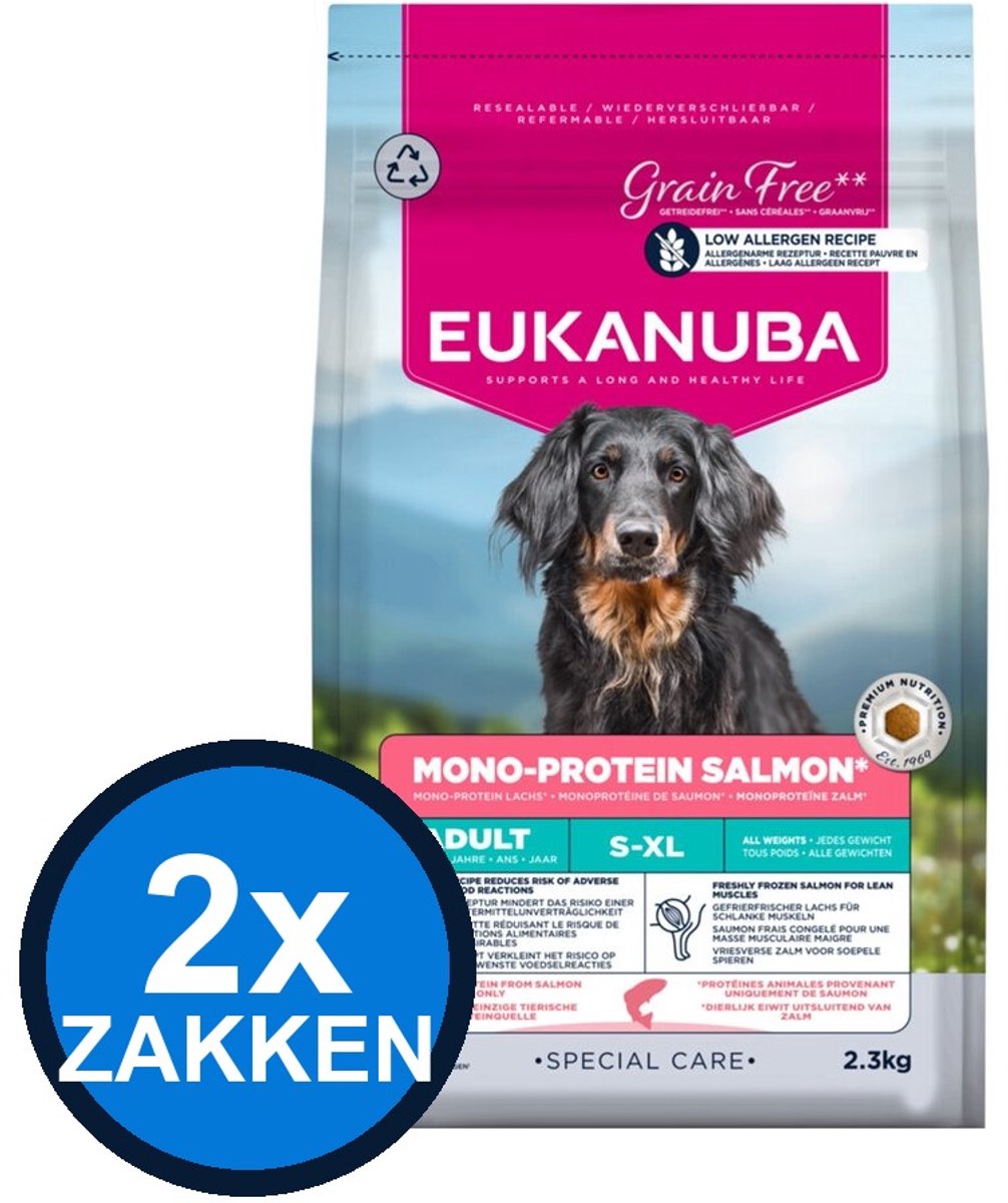 Eukanuba Eukanuba Adult Mono-Protein Zalm - Hondenvoer Droogvoer - 2,3 kg