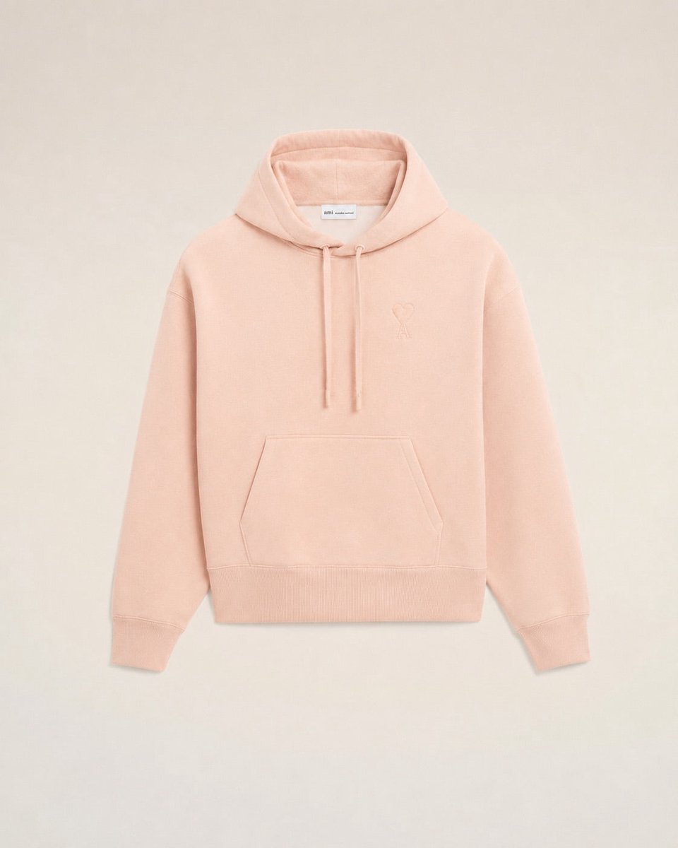 Ami Paris - Hoodie - Rose - M