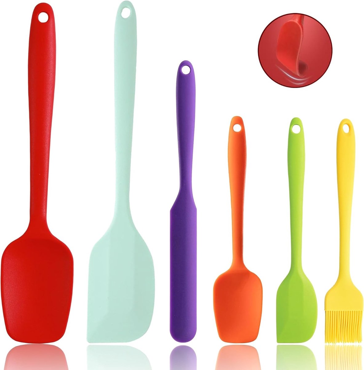 Deegschraper Set - Siliconen - Hittebestendig - Flexibel - Voor Koken en Bakken