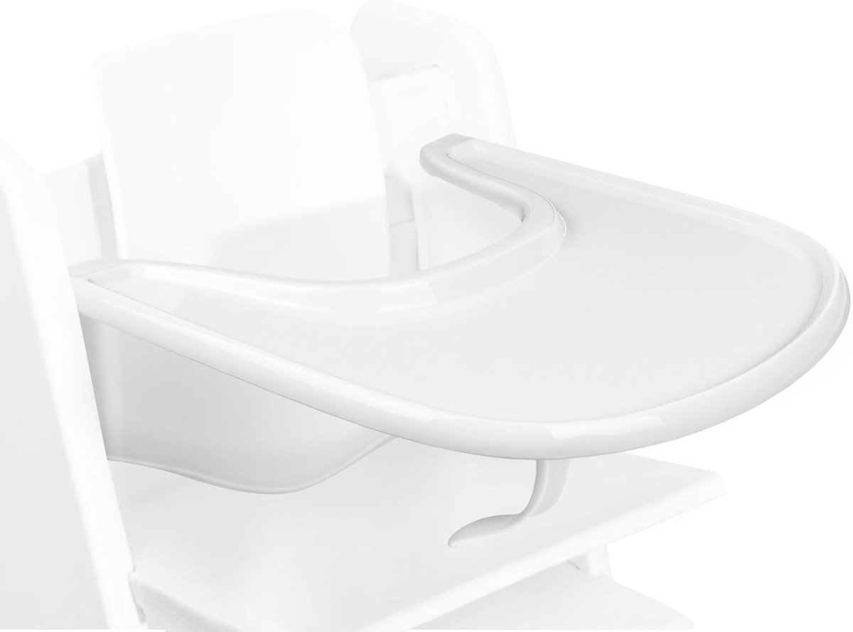 Compatibele Lade voor Tripp Trapp Stoel, Hoogstoel Accessoires voor Peuters 6-36 Maanden (Wit) - Ideaal voor Eten, Speelgoed en Organisatie