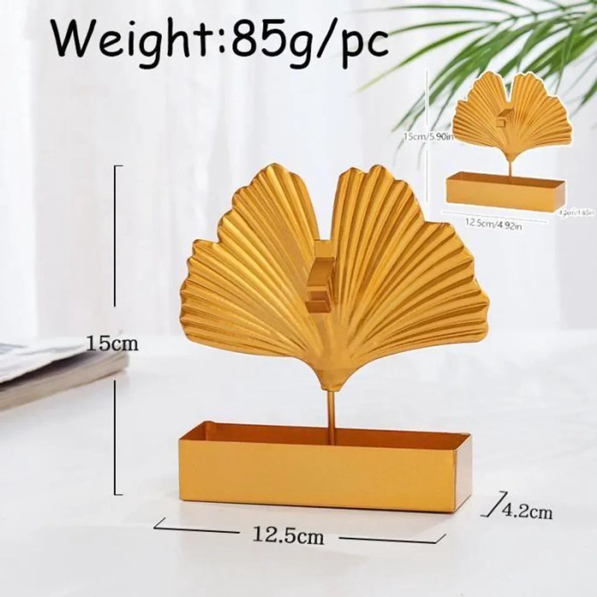 Houder Geschikt voor muggenspiralen, doosje Geschikt voor muggenspiralen, brander Geschikt voor muggenspiralen, houder Geschikt voor muggenwerende spiralen (ginkgoblad)
