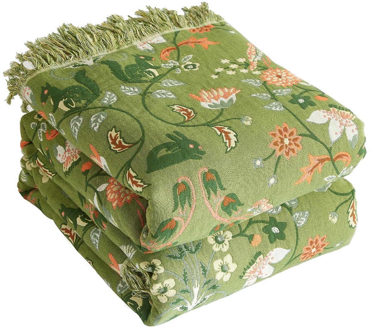 Sprei 200x240 cm - 100% katoen - dubbelzijdig mousseline - knuffeldeken voor de bank - ShopVlot