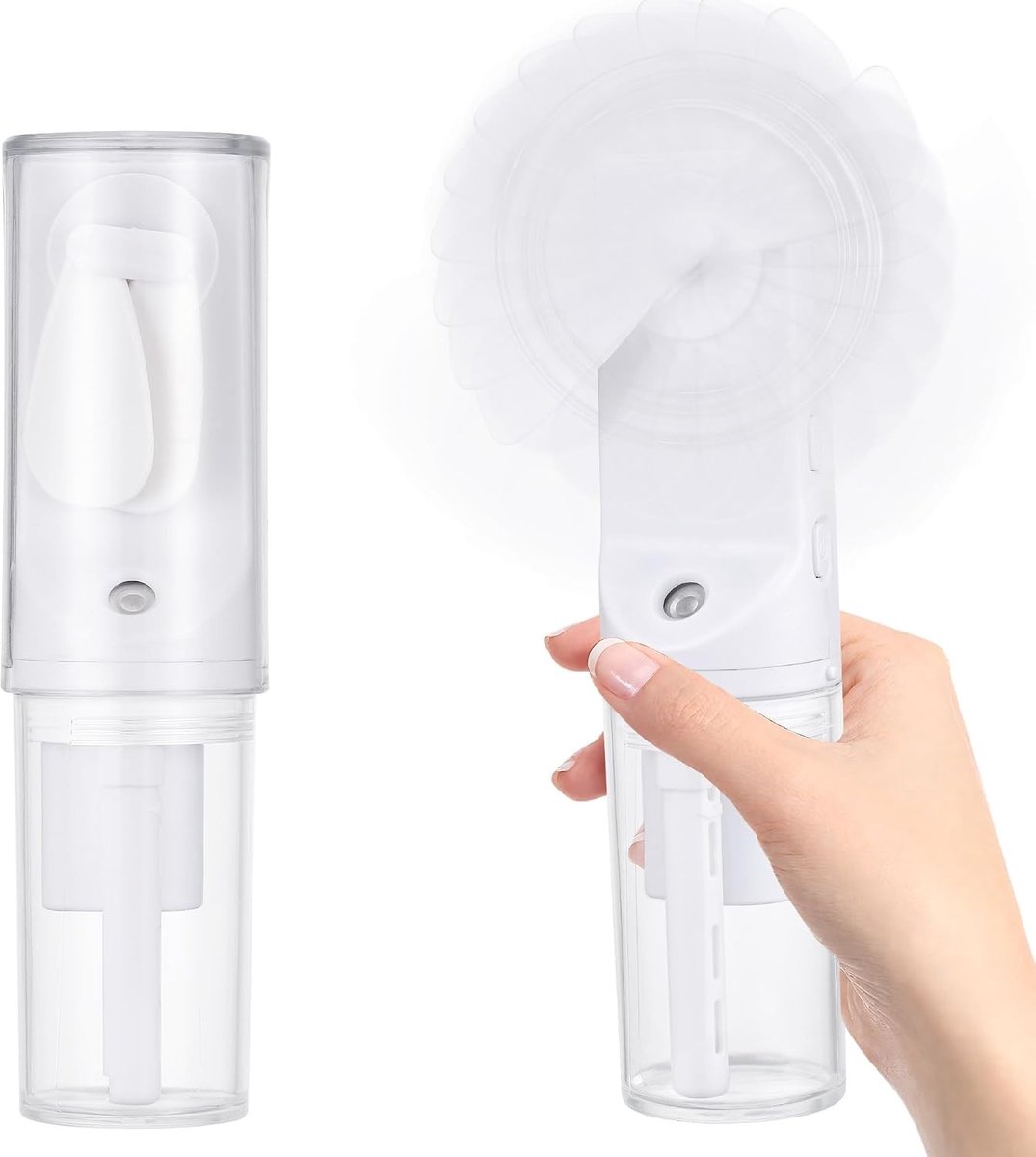 Draagbare Mini Waterventilator met Oplaadbare Batterij, Ideaal voor Warm Weer en Reizen