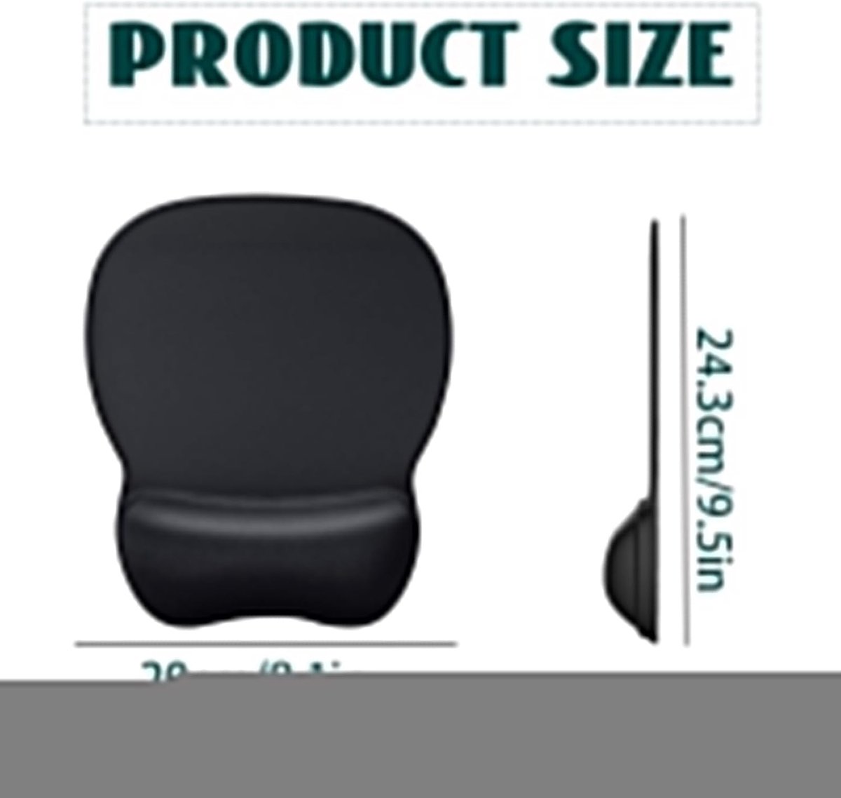 Muismat ergonomisch - siliconen waterdicht - antislip onderkant - ideaal voor games en werk - ShopVlot