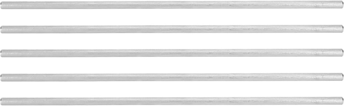D-Shaft Stainless Steel Rods for Robotics, 6mm Diameter, 260mm Length, 5 Pieces - ShopVlot