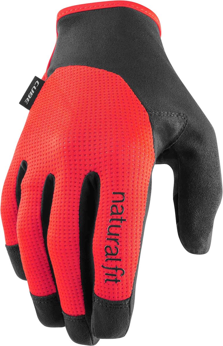CUBE GLOVES LONG FINGER X NF BLACK/RED