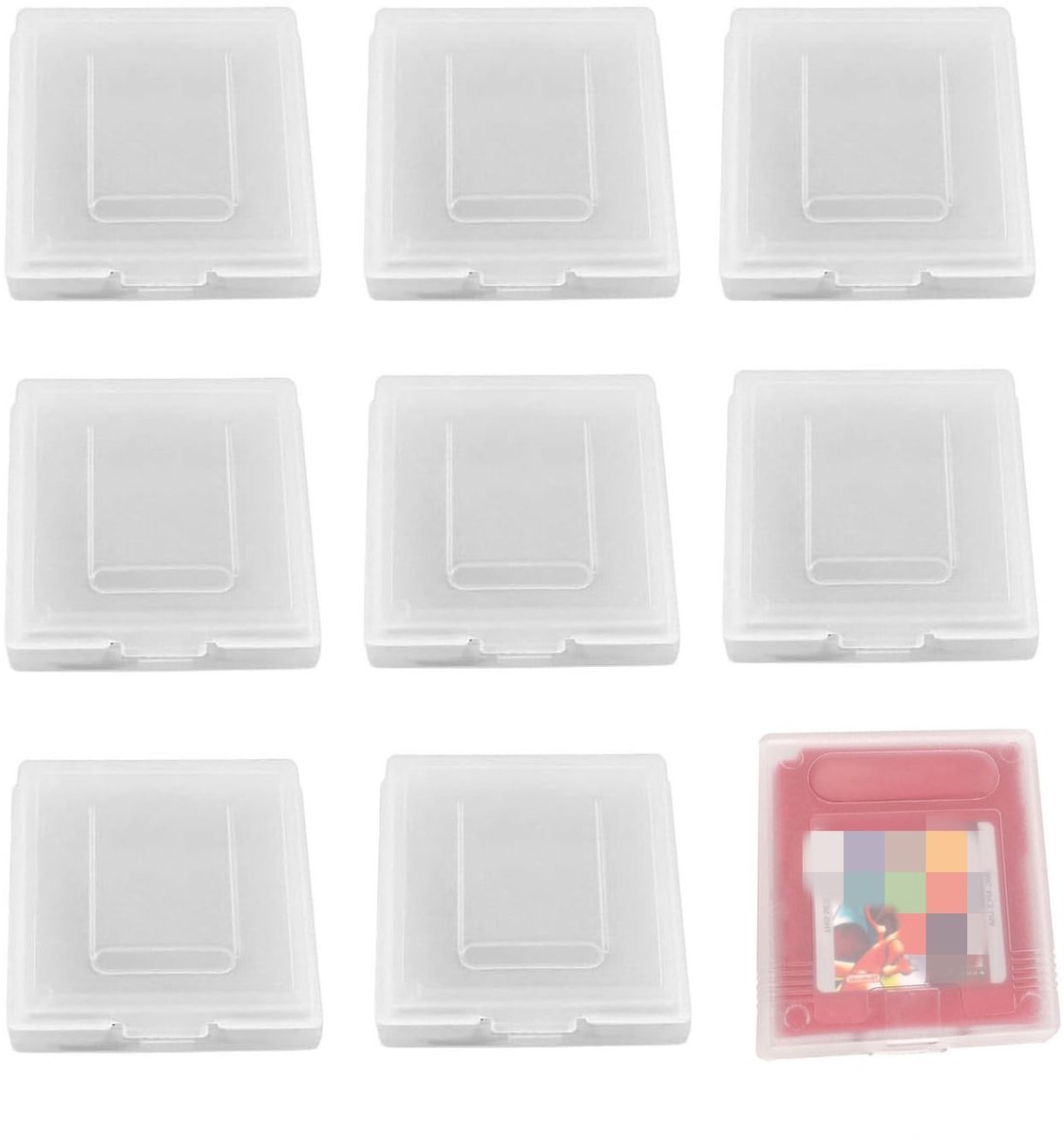Gameboy-hoesjes 9 stuks - transparante beschermende enveloppen - compatibel met spelcartridges - ShopVlot