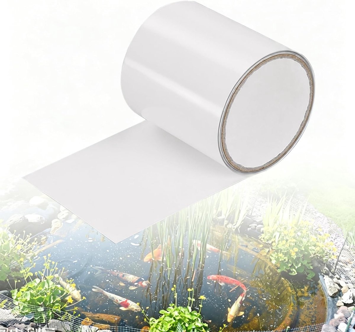 Waterdichte reparatietape voor vijverfolie, 10 cm x 150 cm, ideaal voor herstel en afdichting