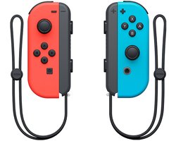 Nintendo Switch Joy-Con Controller paar - Neon Rood en Blauw - Met eenvoudig vervangbare batterij