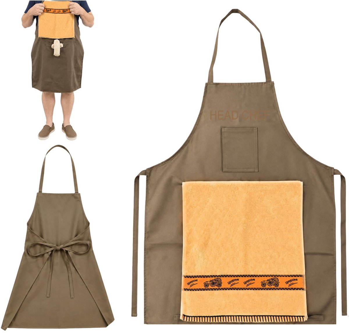 Kookschort voor mannen - Grappig ontwerp - Ideaal voor BBQ - Perfecte bescherming - ShopVlot