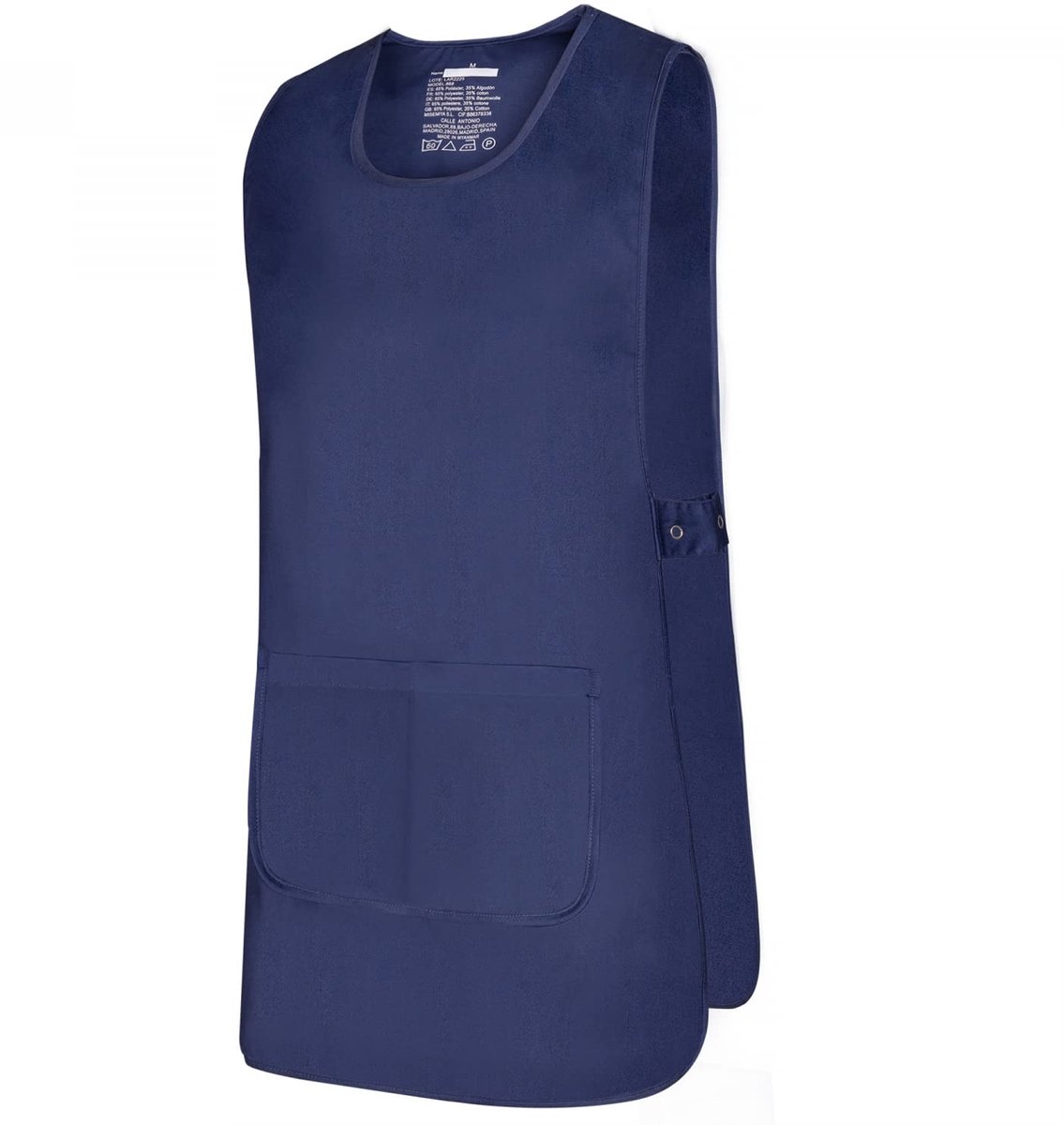 Schort voor laboratoriumtechniek XL - Donkerblauw - Medische reiniging - Bescherming en hygiëne - ShopVlot