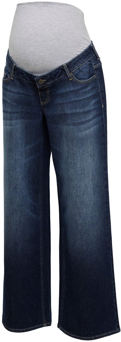Mama Licious Zwangerschapsjeans met wijde pijpen Wide leg fit Mid waist Jeans
