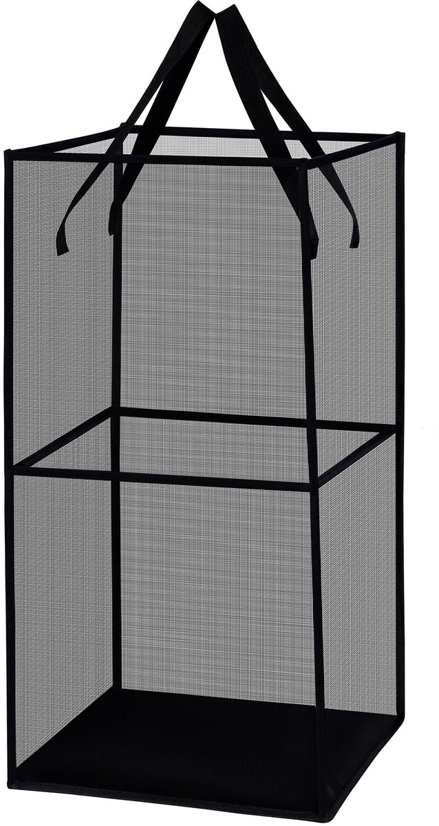 Wasmand grote gaas 66 x 33 cm - dubbellaags - ademend materiaal - perfect voor wasgoed - ShopVlot