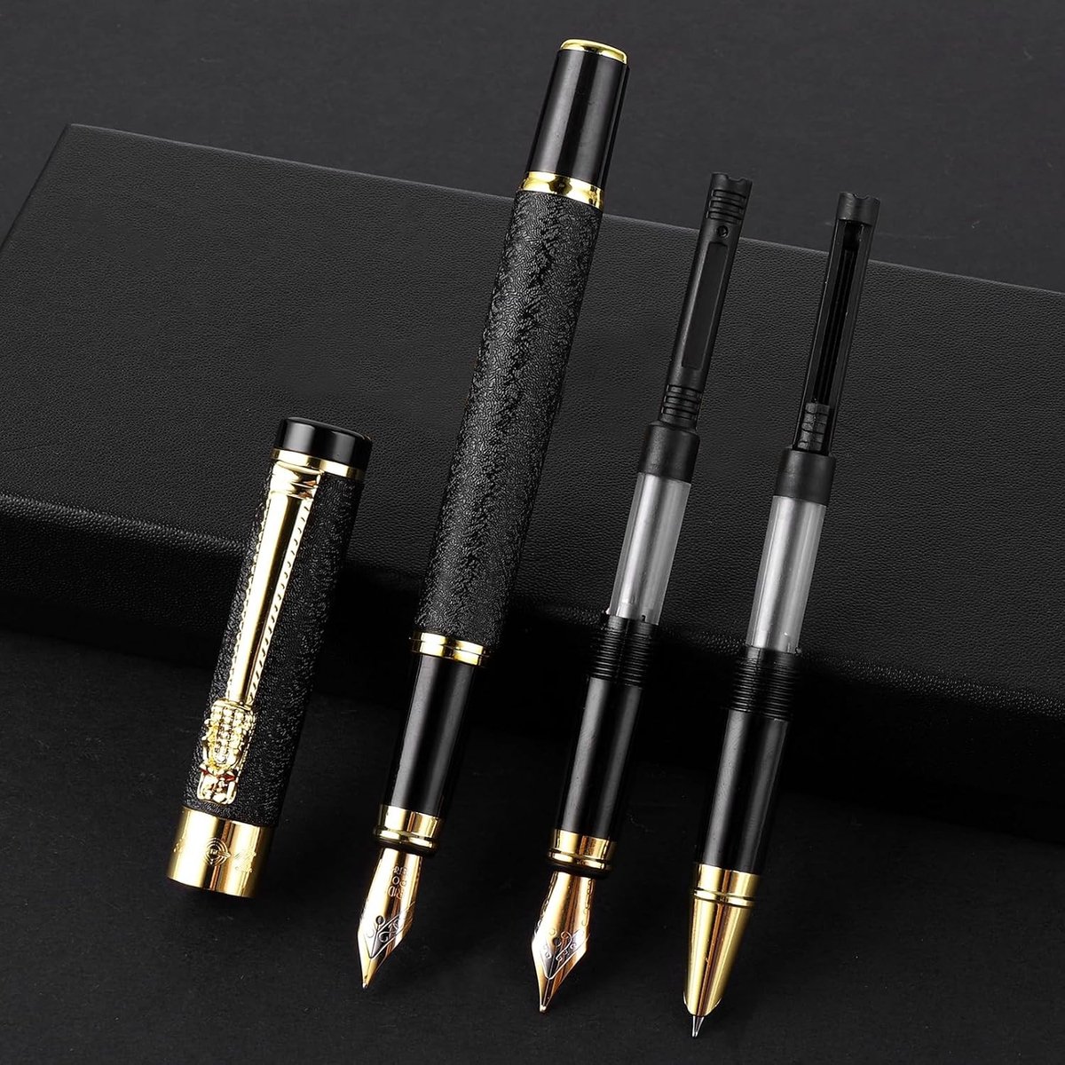 Luxe vulpen met 3 verschillende nibsets, perfecte kalligrafie schrijfstift met matte afwerking voor zakelijke doeleinden, geschikt voor mannen en vrouwen