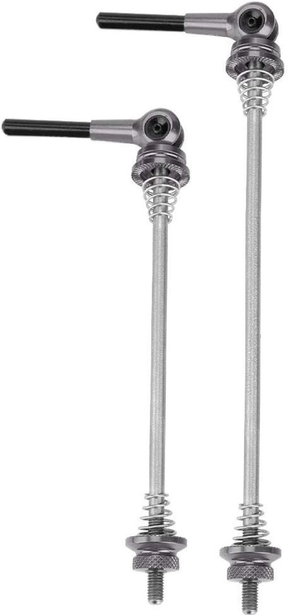 Kwaliteitsvolle en duurzame snelspanners voor mountainbikes - 1 paar zwarte skewer set