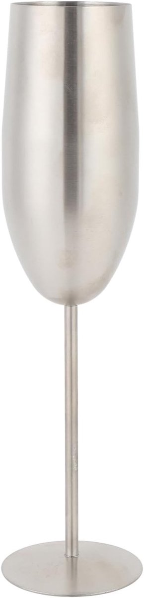 Elegante RVS Champagnefluiten en Wijn Glazen voor Bruiloften, Jubilea en Feestjes - Herbruikbare Metalen Drinkbekers, Vaatwasmachinebestendig, 10 x 2,56 inch