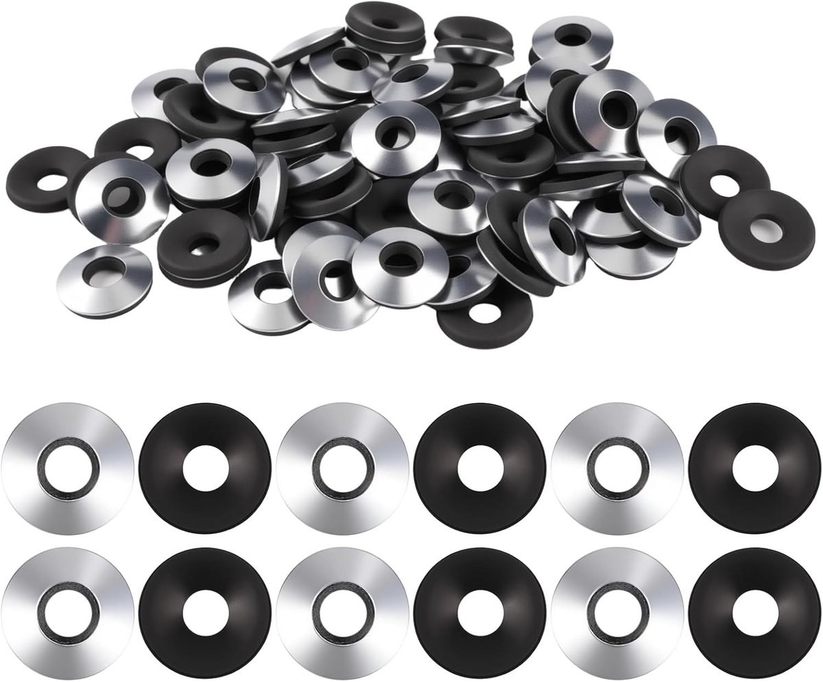 200 stuks EPDM dichtringen van roestvrij staal M6.3 × 16 mm voor waterdichte toepassingen en isolatie