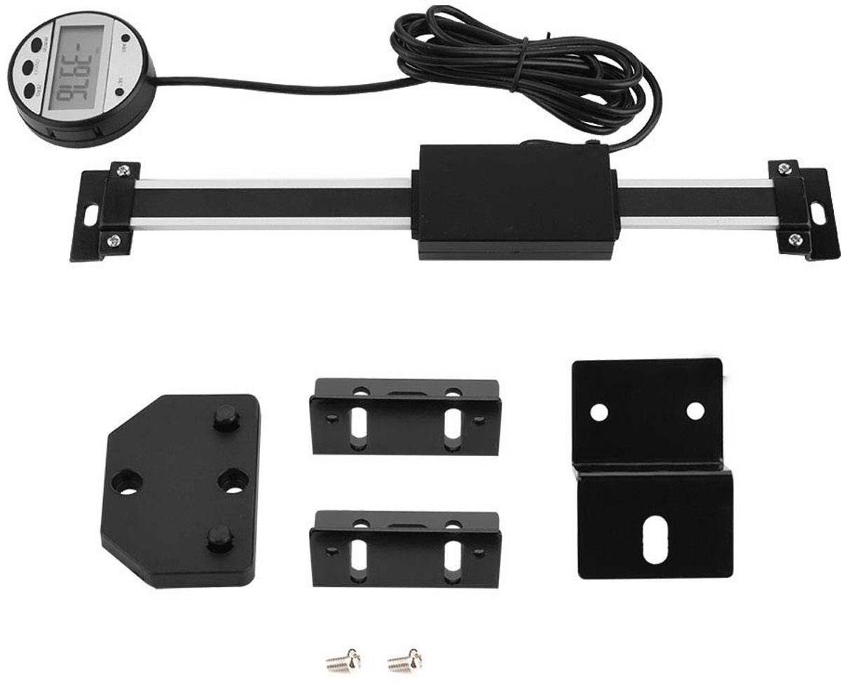 Nauwkeurige Digitale Lineaire Schaal met LCD-Display en Bevestigingsaccessoires voor Freesmachines, 0-150mm, Ideaal voor Precisiewerk en Metingen