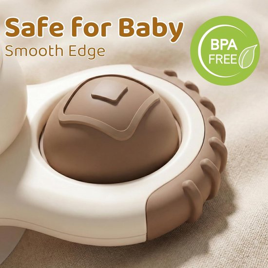 COOAU - 3 Stuks Ruimte Zuignap Spinner Speelgoed voor Baby - Astronaut Raket UFO Zintuiglijk Fidget Speelgoed - Montessori Pop It Siliconen Bijtspeelgoed - Peuter Bad Eetstoel Raam Reisspeelgoed 1-3 Jaar van Cooau — afbeelding 2