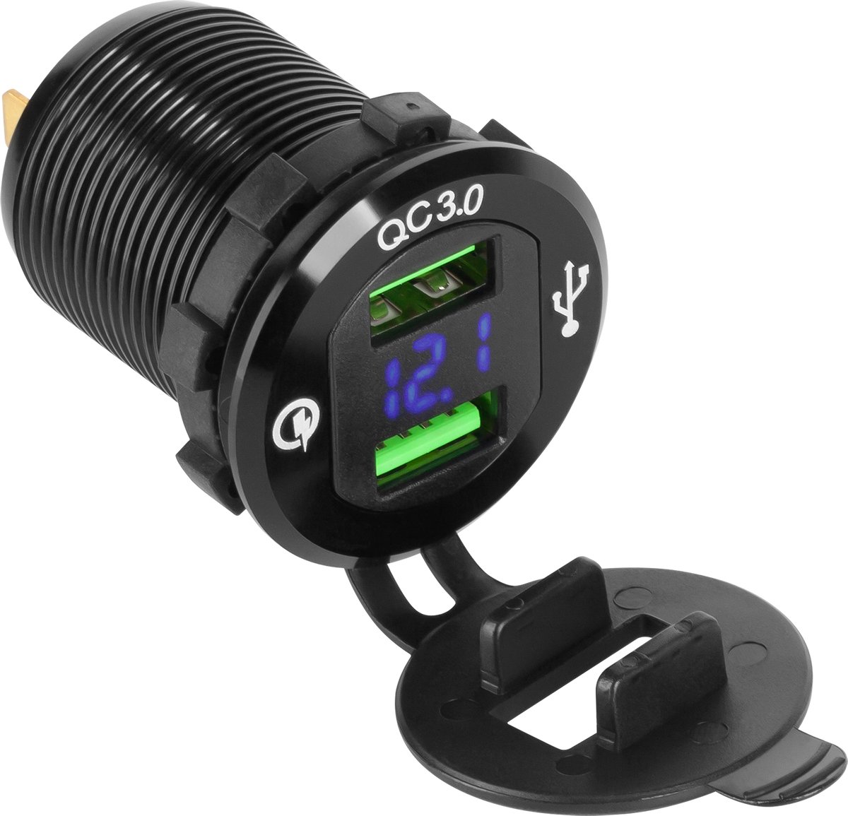 Bol.com Peiying - Acculader - 2xUSB - Quick Charge - Miermeter aanbieding
