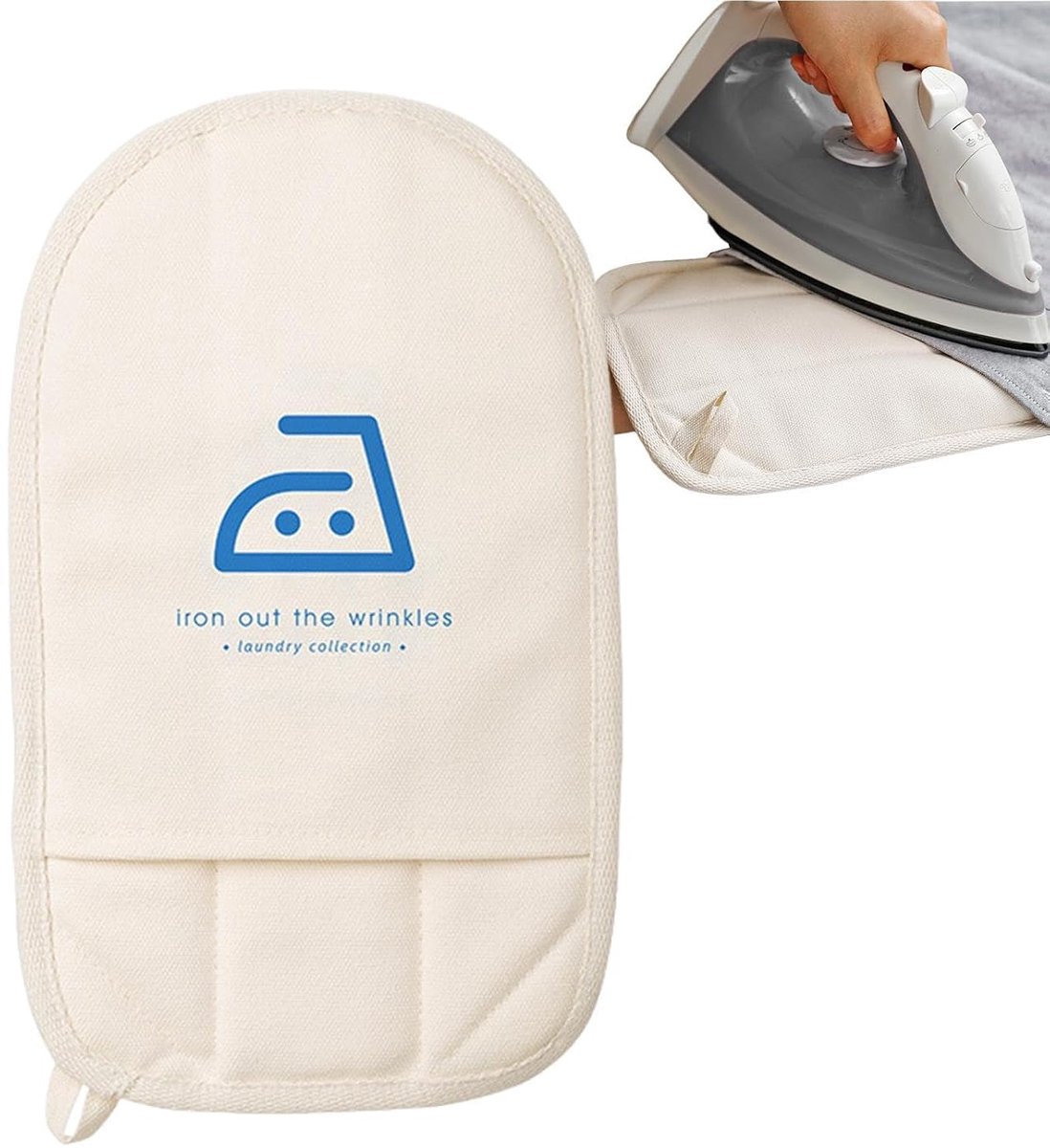 Stoom Handschoen - Strijkhand Kledingstomer Handschoen - Kleding Stomen - Hittebestendige Coating - Uniseks Maat - Grijs