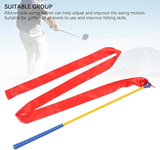 Golf Swing Trainer - Oefenstok Ritme Trainer - Swing Verbeteren - Visueel Lint Traject - 70 cm - Blauw van GOLF — afbeelding 3