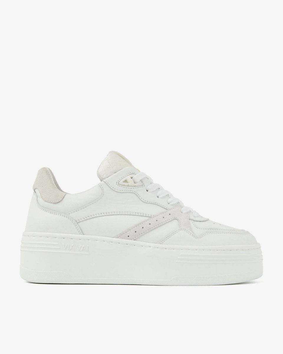 VIA VAI Isa Bo Sneakers - Leer - Wit