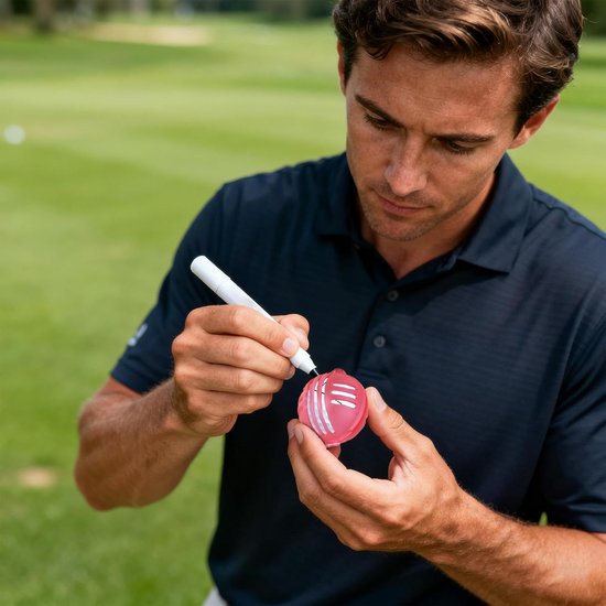 Golfbal Lijn Marker - Putting Hulp - Golf Training - 360 Graden Sjabloon - 9.8 x 6.7 x 6.7 cm — afbeelding 2