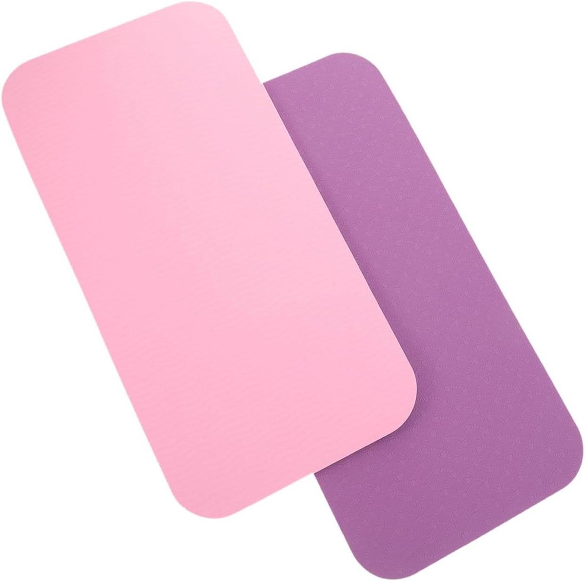 Yoga Kniebeschermers - Kniekussen Yogamat - Comfortabel Trainen - Dikke Demping - 17x17x0.8 cm - Paars Roze