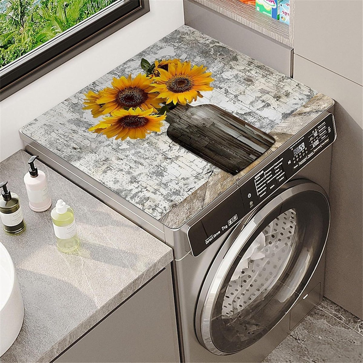 Beschermmat Wasmachine - Droger Mat - Apparaten Beschermen - Snel Absorberend - 30x40cm - Houtkleur