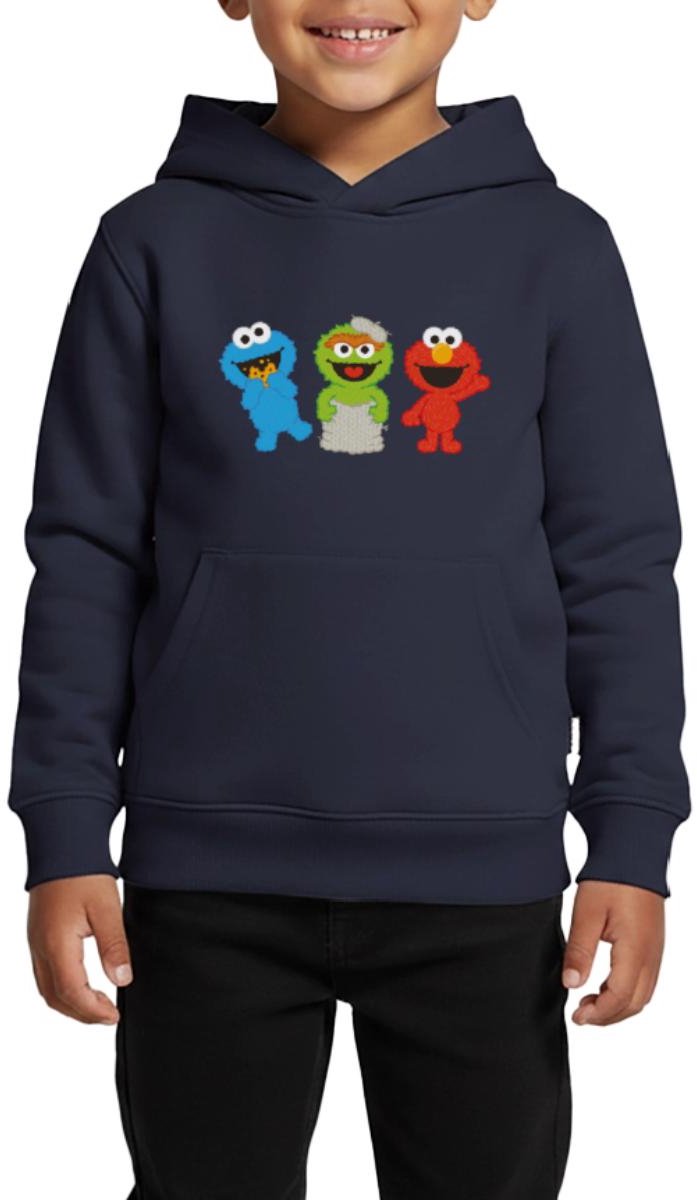 Sesamstraat Baby Koekiemonster Oscar & Elmo Premium Hoodie Kinderen
