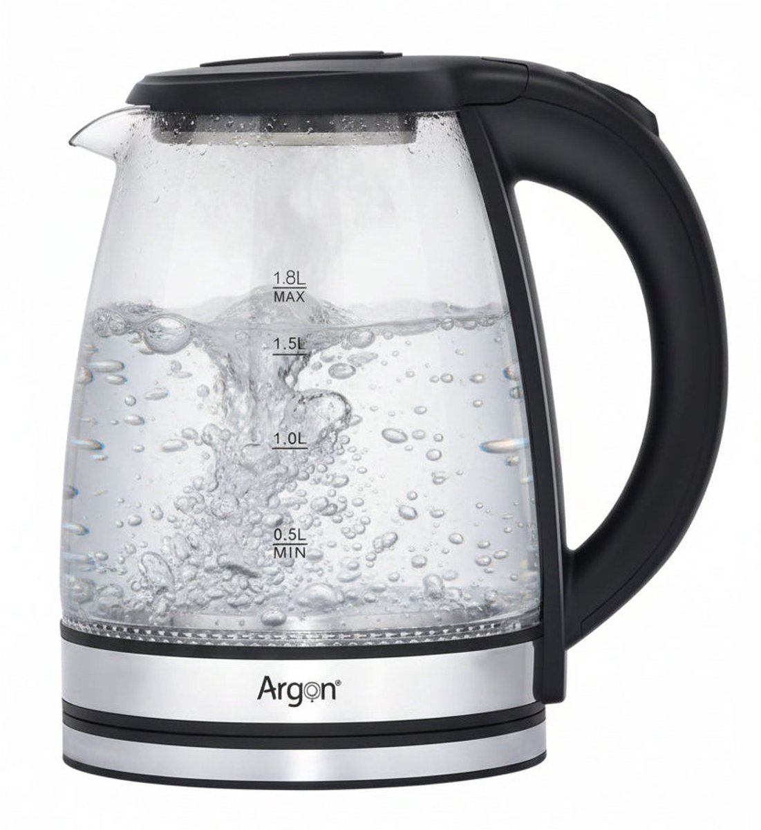 Argon Waterkoker Glas / RVS - 1.8 Liter - 1500 W