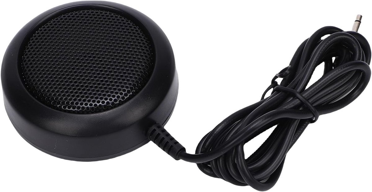 Externe Luidspreker - Autoradio Speaker - Communicatie Verbeteren - Hoge Compatibiliteit - 7x7x2.2cm - Zwart