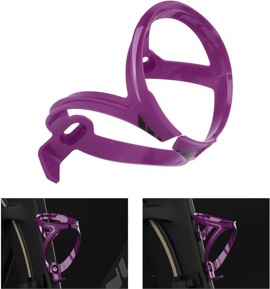 Fietsbidonhouder - Fleskooi Adapter - Buiten Fietsen - Universeel Ontwerp - 15 x 9 x 8 cm - Donkerpaars — afbeelding 4