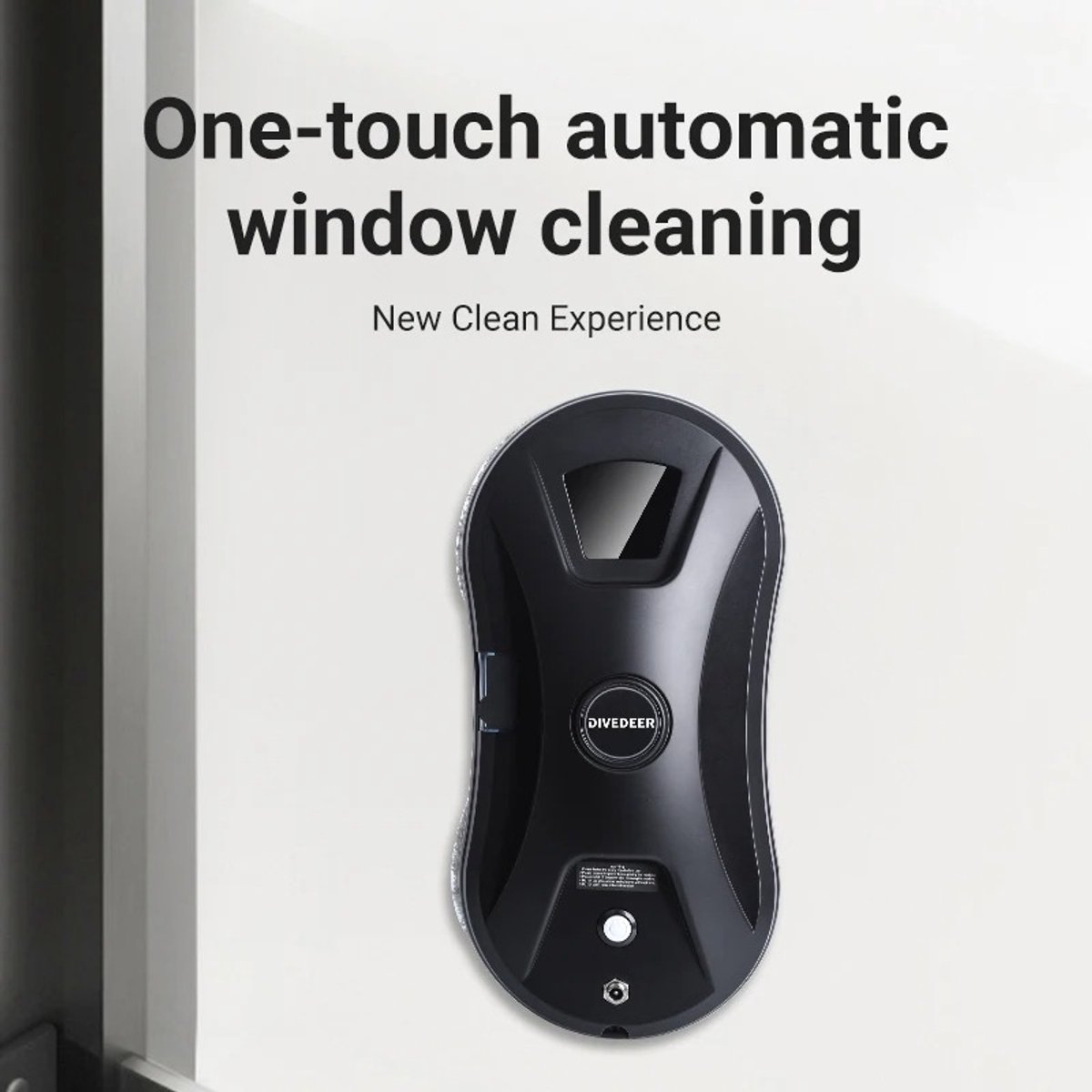 Novyro Living - automatische glazenwasser - robot glazenwasser - huishoudelijk apparaat - zwart - snoerlengte 4 m - 220v -