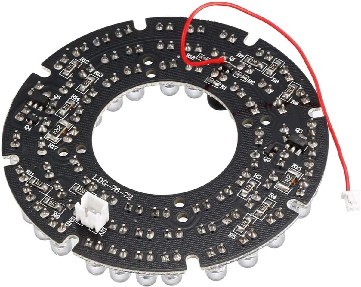 IR Infrarood Board - Nachtzicht Lamp - Camera Beveiliging - 72 LEDs 850nm - 76 mm - Niet gespecificeerd
