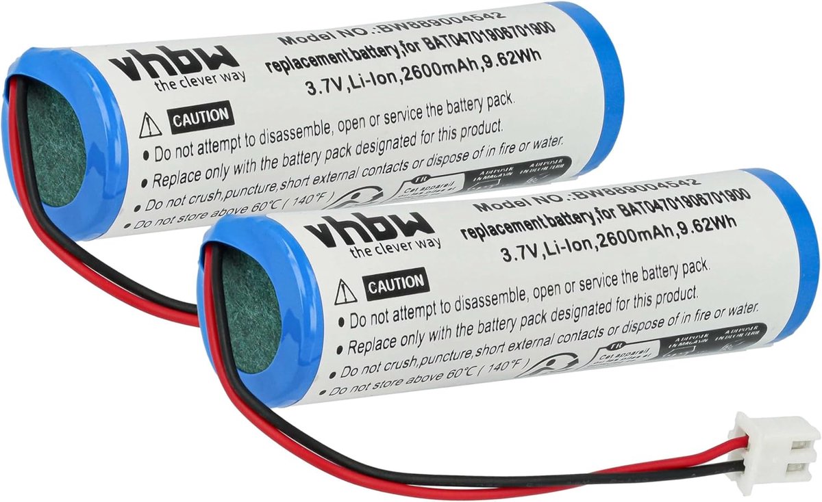 Vervangende Accu - Reserve Batterij - Verlichting Buiten - Hoge Capaciteit - 2600 mAh - Niet gespecificeerd