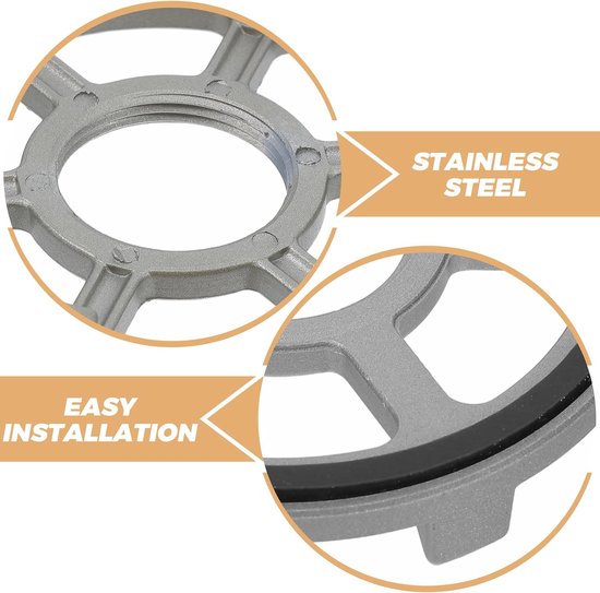 Mixer Basis - Keukenmachine Houder - Keukenwerk Stabiliseren - Roestvrij Staal - 7.8 cm - Zilver — afbeelding 5