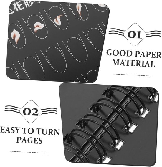 Nail Art Oefenboek - Manicure Oefenboek - Nagels Ontwerpen - Compact Handig - 21.5 x 14.2 cm - Wit — afbeelding 5