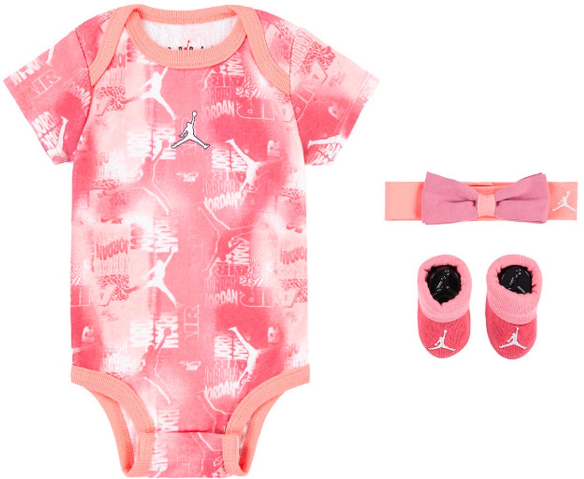 Nike Meisjes Nike Babyset Giftpack 3-Pcs – Maanden Roze