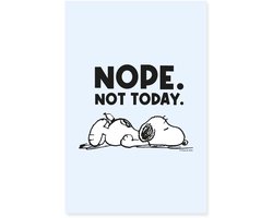 Peanuts Snoopy Nope Not Today Poster 40x60 cm