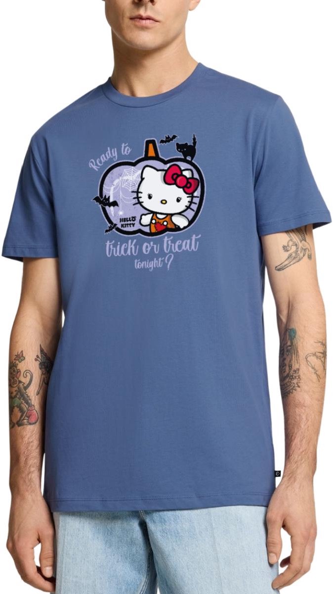 Hello Kitty Halloween Trick Of Treat Premium T Shirt Heren