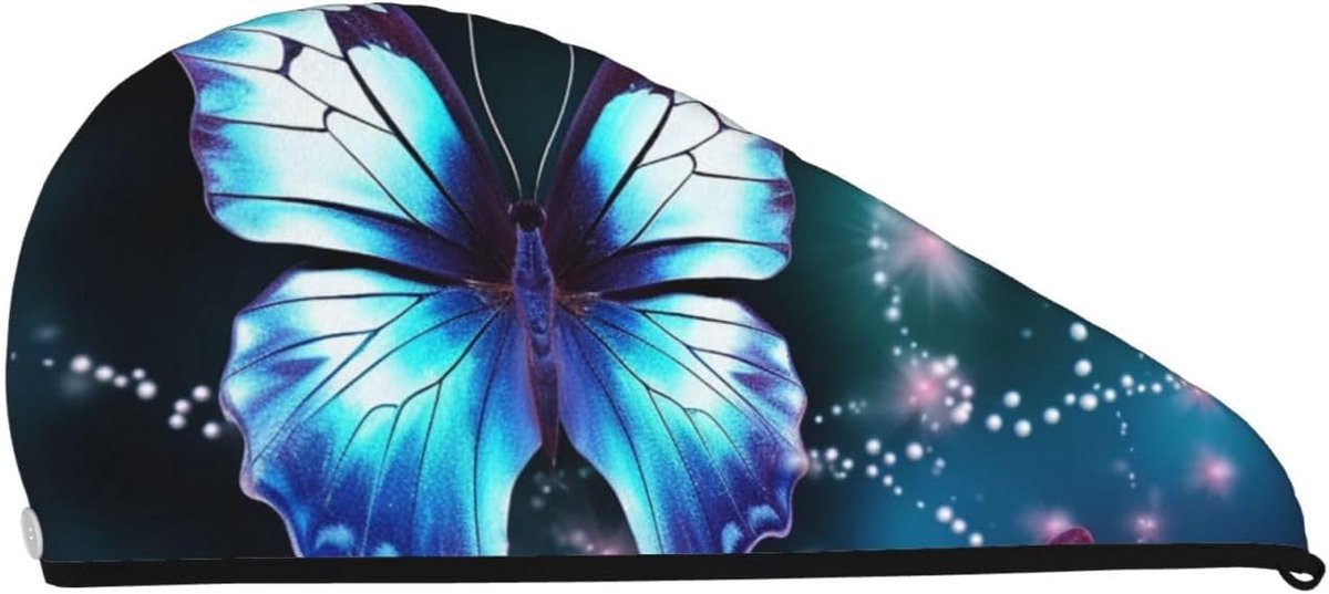 Haar Droog Kapje - Haar Tulband - Haar Drogen - Super Absorberend - 64 x 26 cm - Zwart