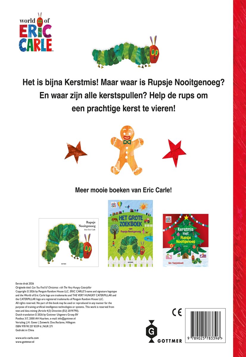 Het is bijna Kerstmis! Maar waar is Rupsje Nooitgenoeg? En waar zijn alle kerstspullen? Help de rups om een prachtige kerst te vieren!