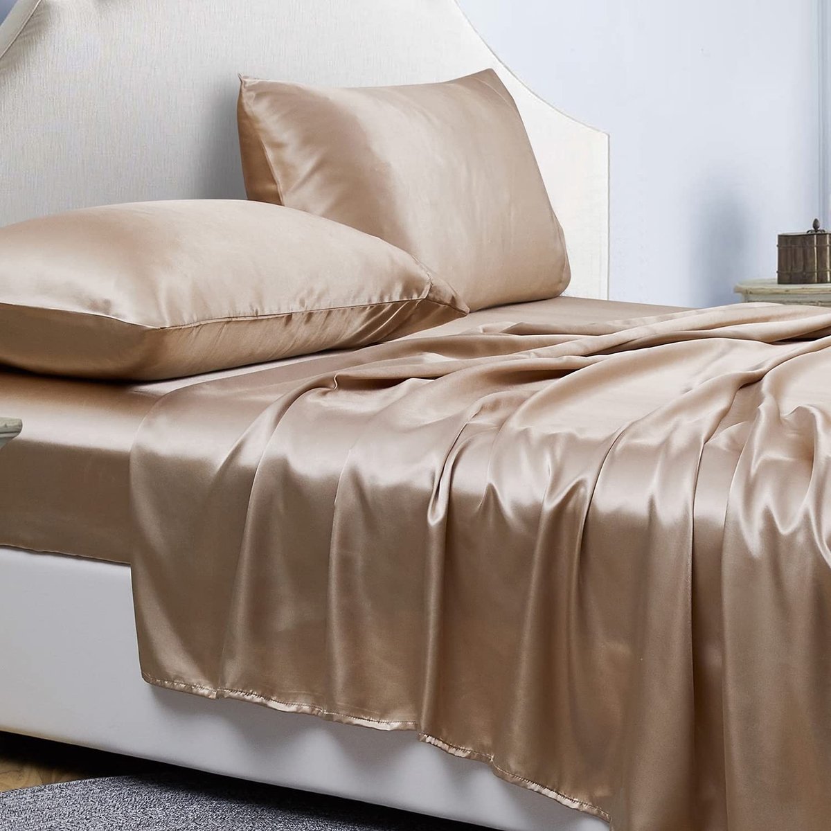 Omgoods - Beddengoed Set - Khaki 150x200 cm met 2 Kussenslopen