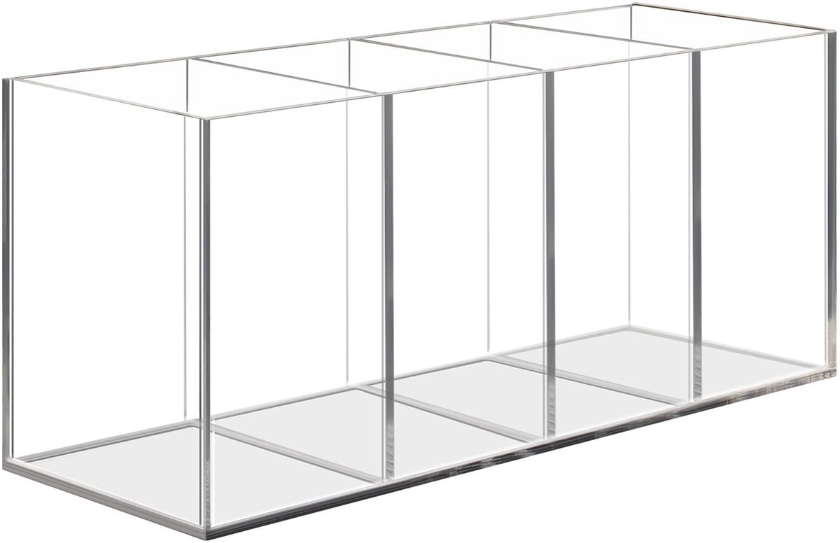 Omgoods - Acryl Pennenhouder met 4 Compartimenten - Desk Organizer