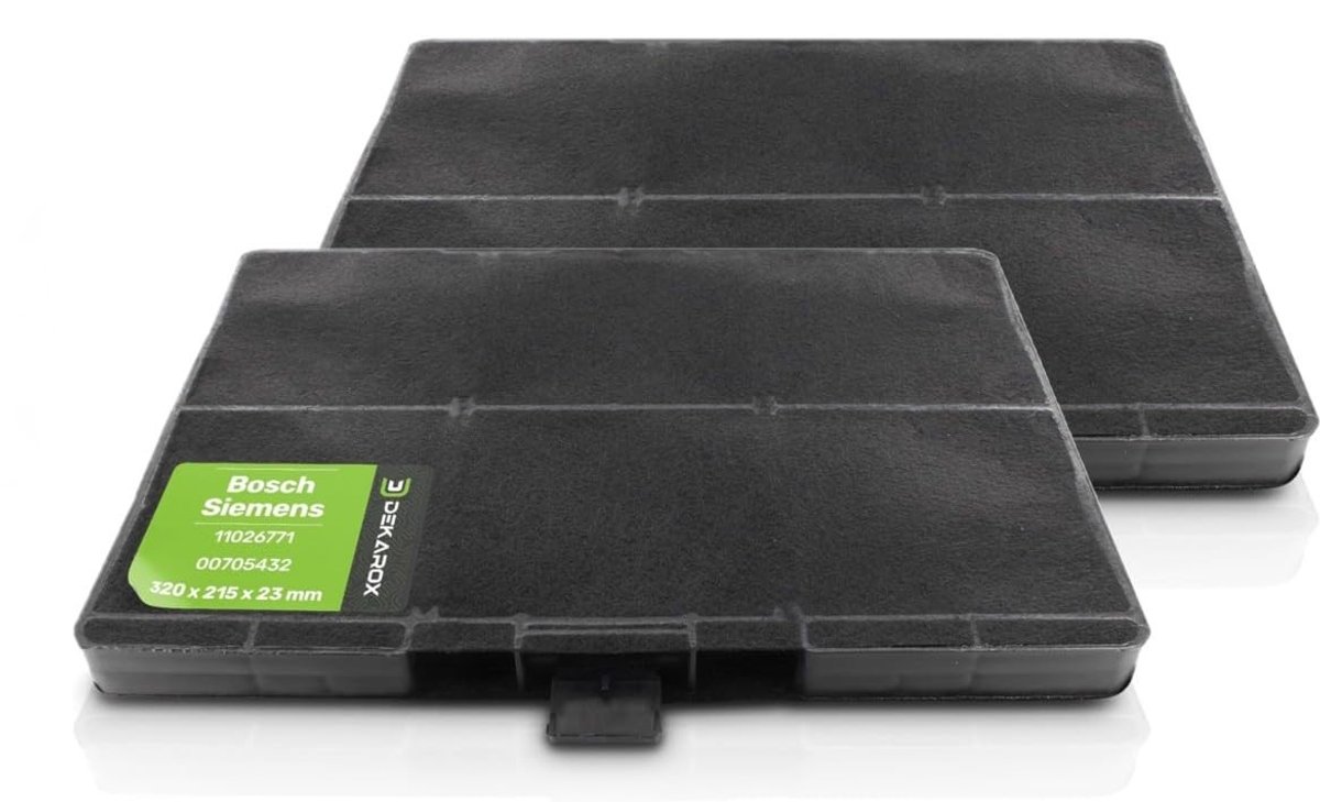 Omgoods - 2 x Actieve Koolstoffilter 320 x 243/215 x 23 mm voor Afzuigkap