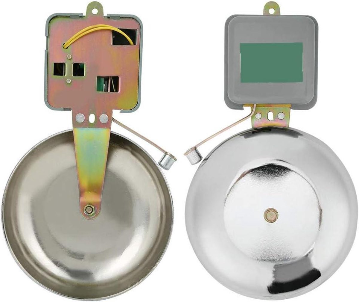 Elektrische Bel - Schoolbel Deurbel - Alarm Meldingen - Roestvrijstalen Constructie - 150 mm Diameter - Zilver