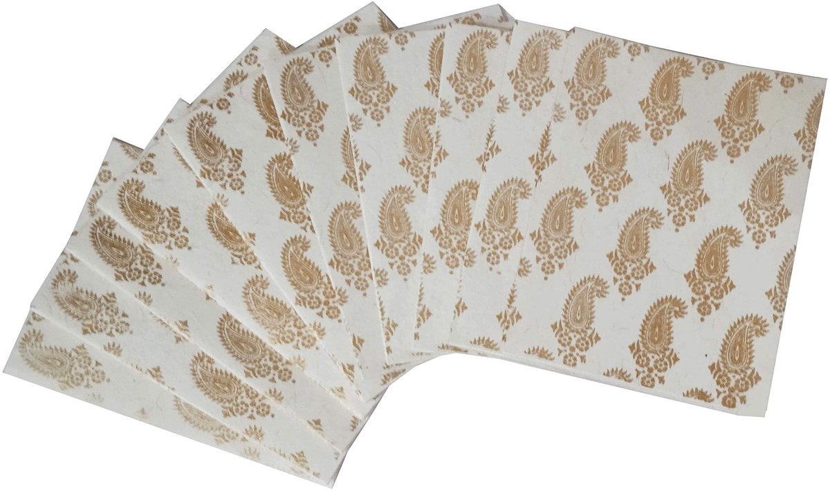Omgoods - Paper Card-Envelope Pack - Set van 10 Handgemaakte Wenskaarten